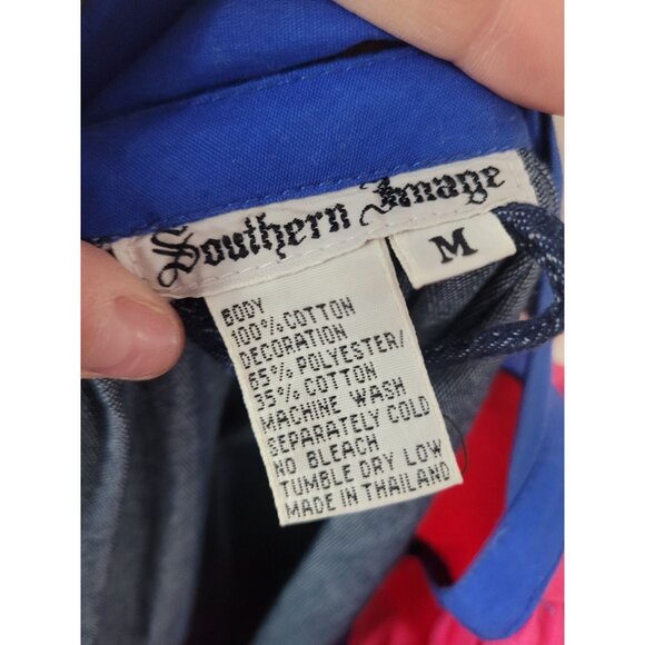 Vintage Southern Image Southwest Adobo Denim Dress Women's Size Medium - Picture 7 of 7